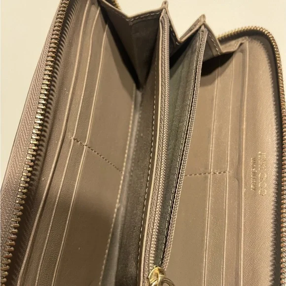 Jimmy Choo star studded long zippy wallet